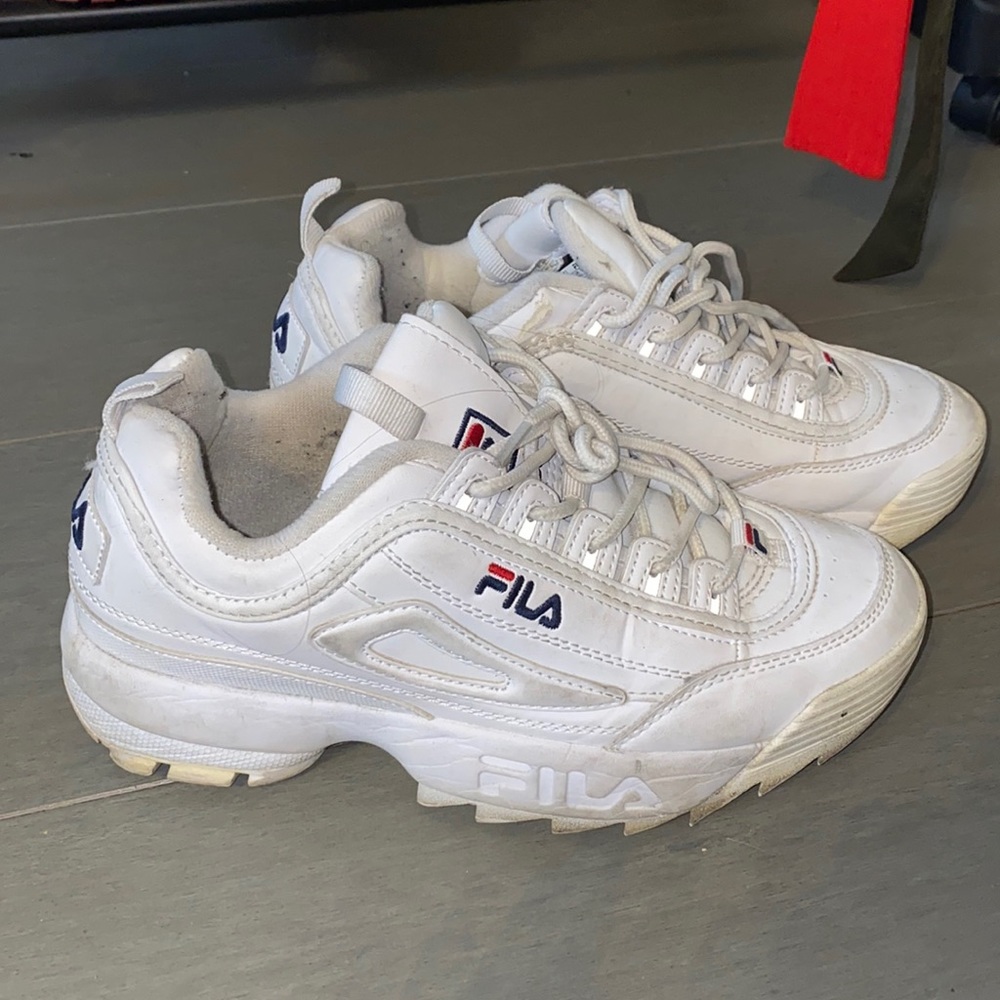 White Disruptor Filas